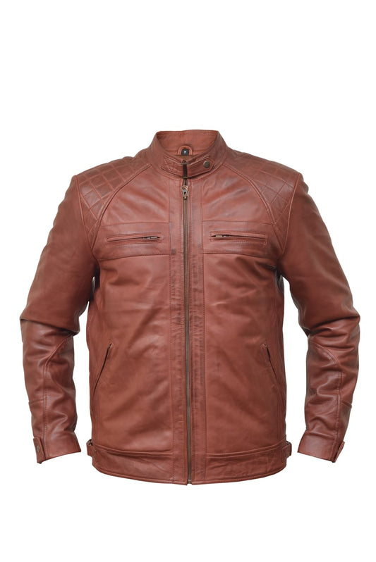 ORIGINAL LAMB SKIN CAFE RACER JACKET FOR MEN