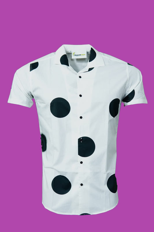 COAT COLLAR  BUTTON UP SHIRT WHITE