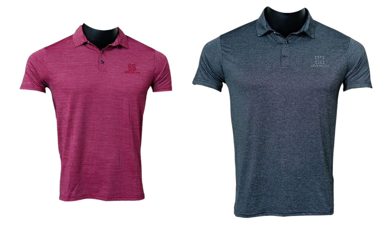 GIVENCHY DOTTED POLO T SHIRT FOR MEN PACK OF 2
