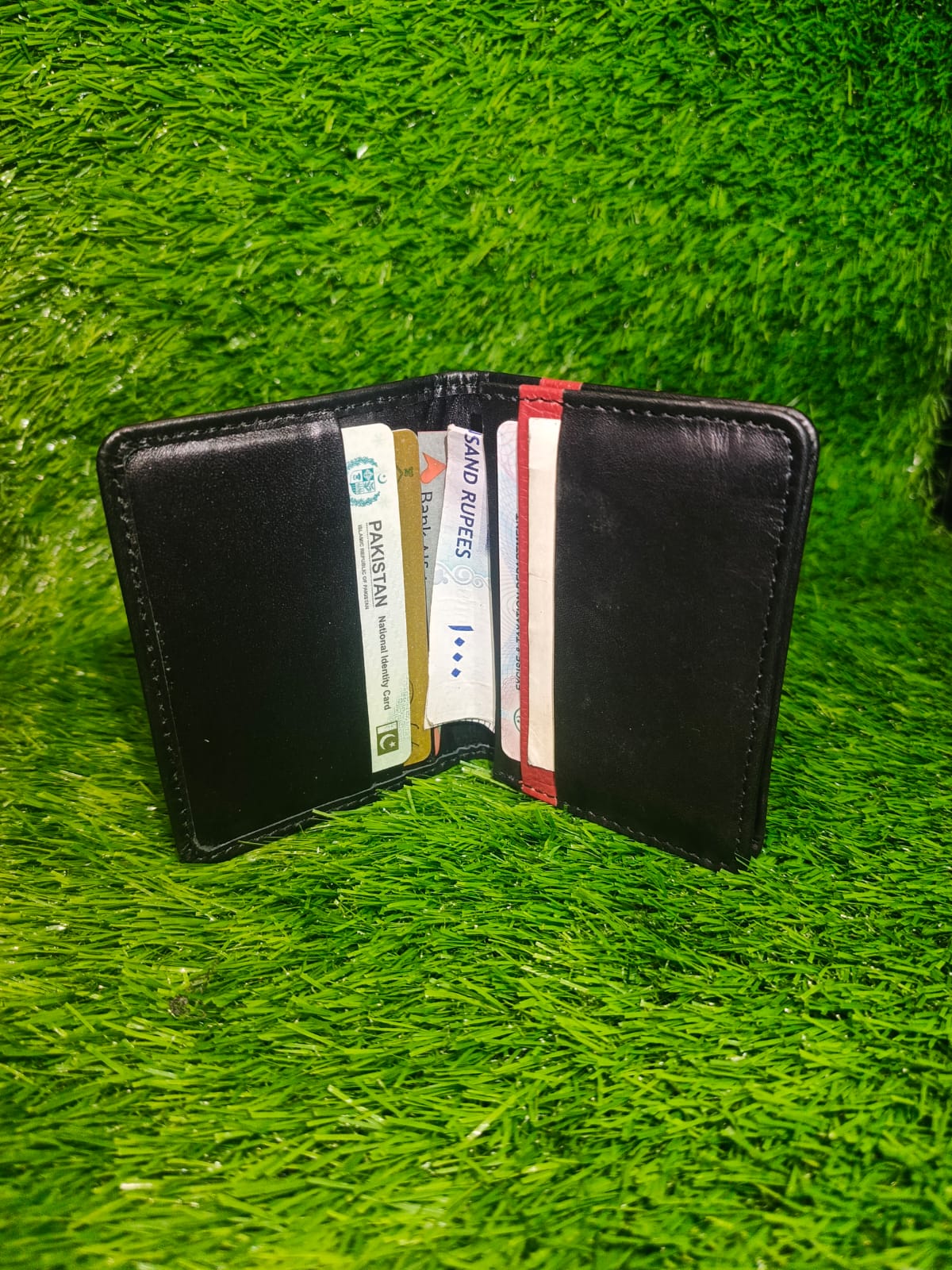 Original cow hide card wallet for men