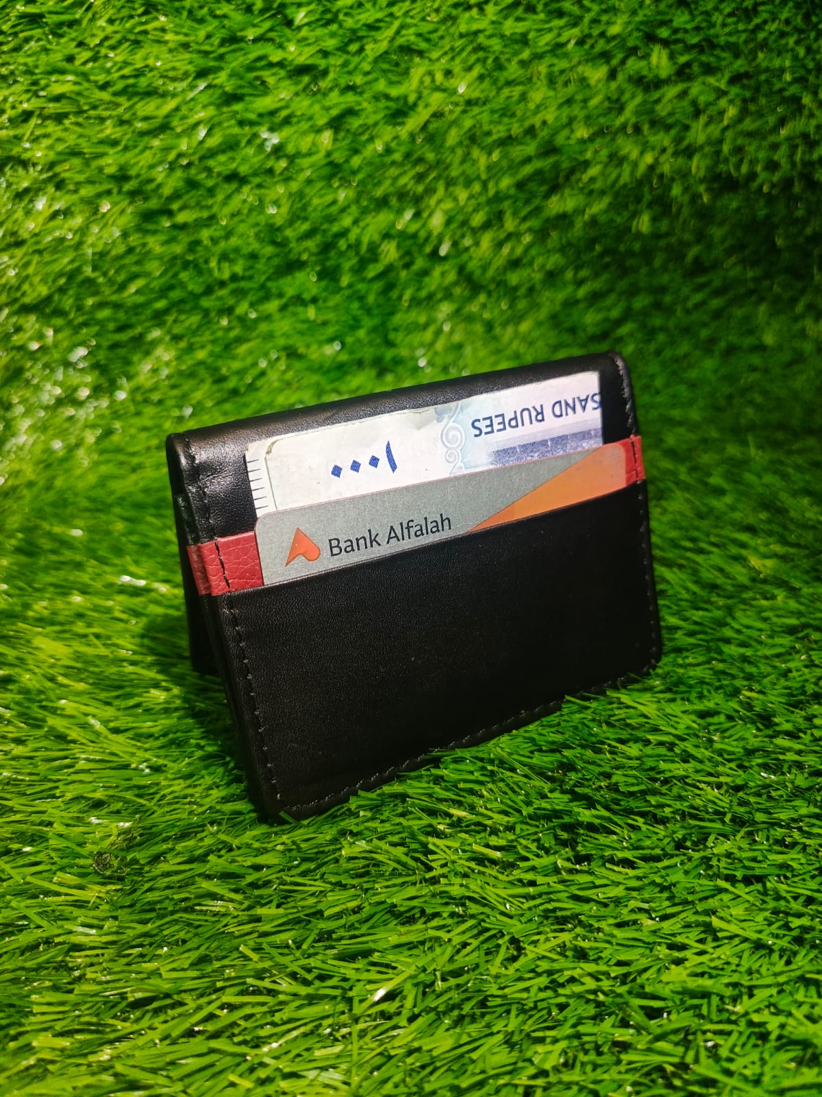 Original cow hide card wallet for men