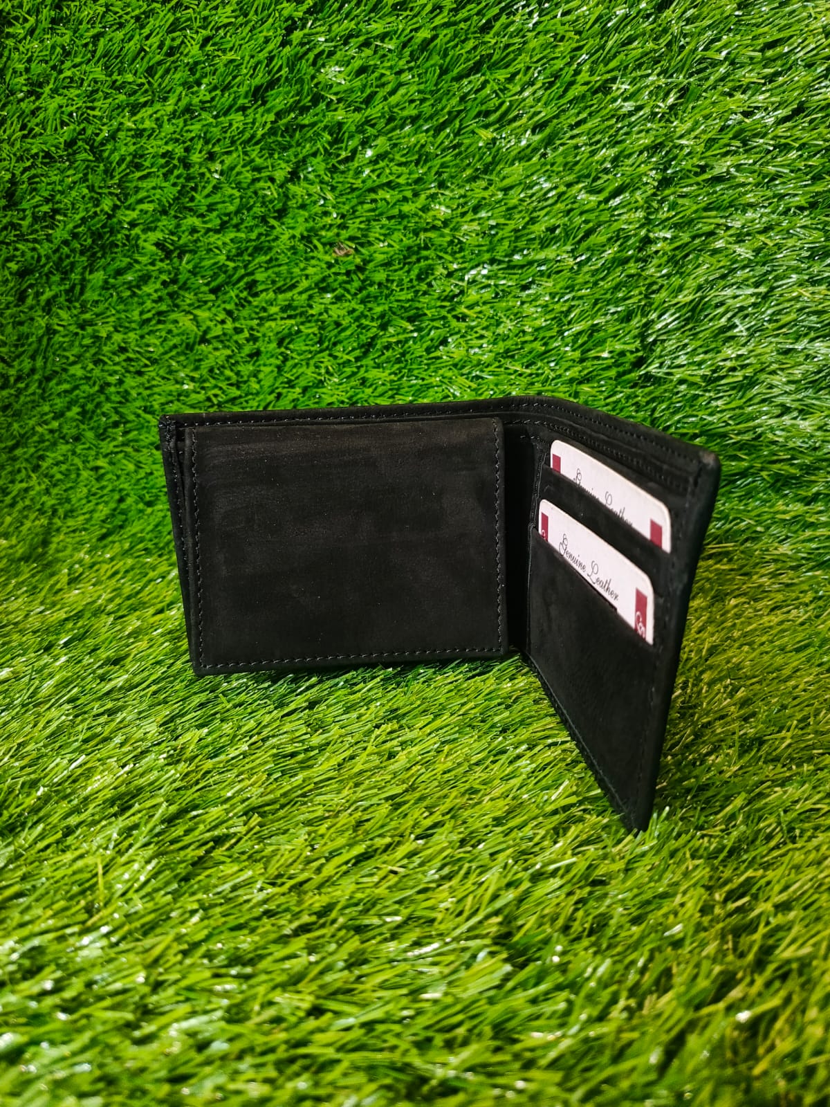 COW SUEDE LEATHER WALLET FOR MEN