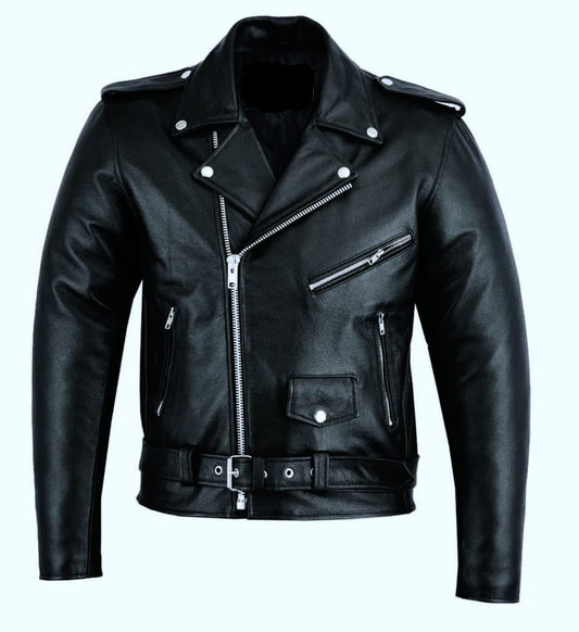 ORIGINAL COW HIDE BIKER JACKET FOR MEN