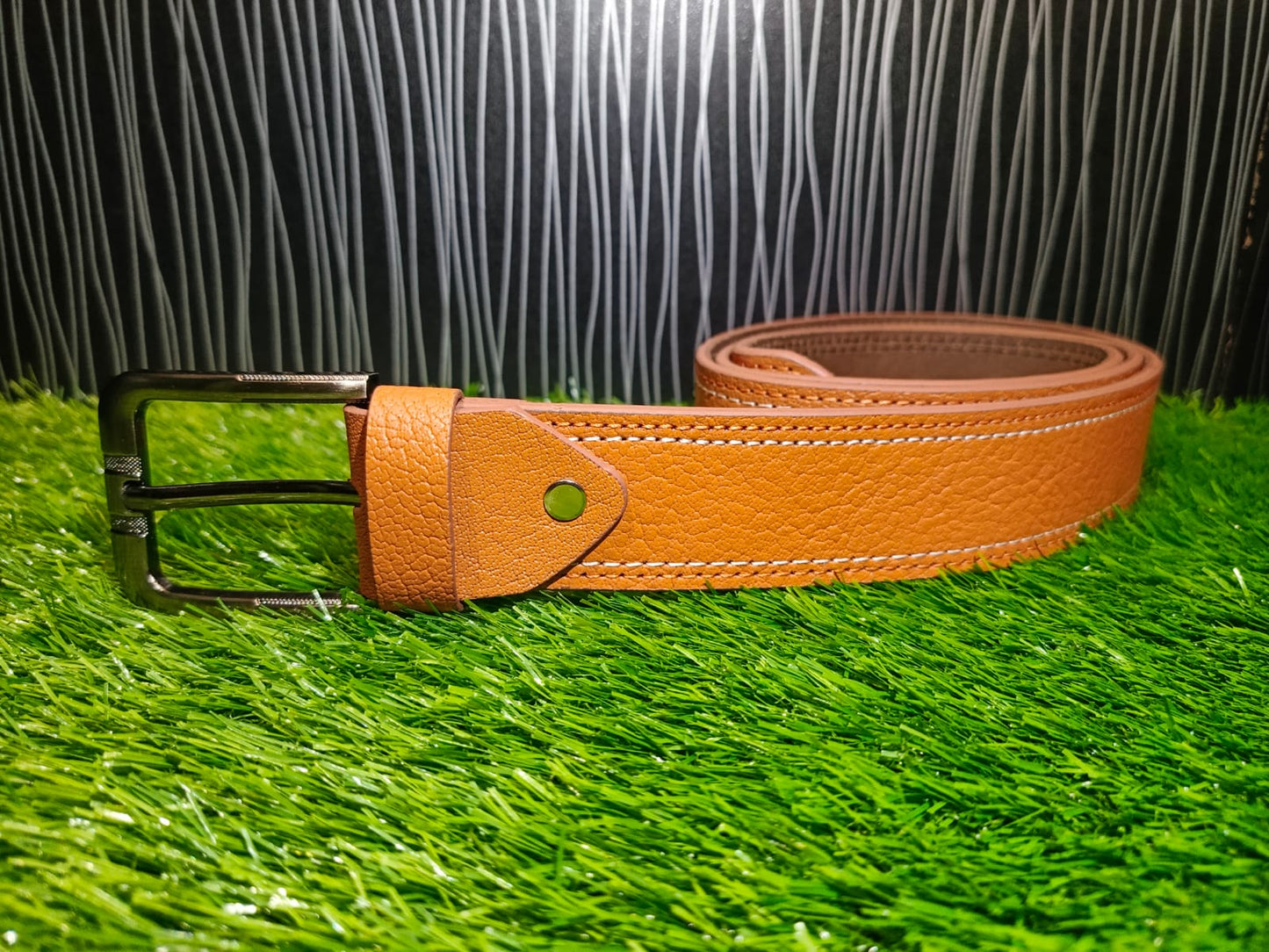 ORIGINAL COW LEATHER DOUBLE STITCH BELT FOR MEN