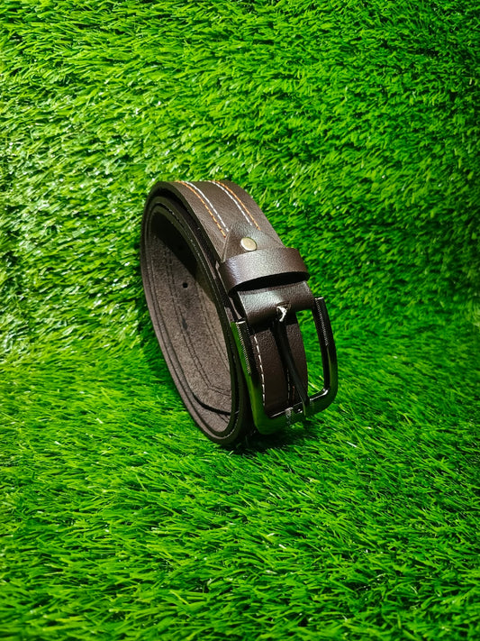 ORIGINAL COW LEATHER DOUBLE STITCH BELT FOR MEN