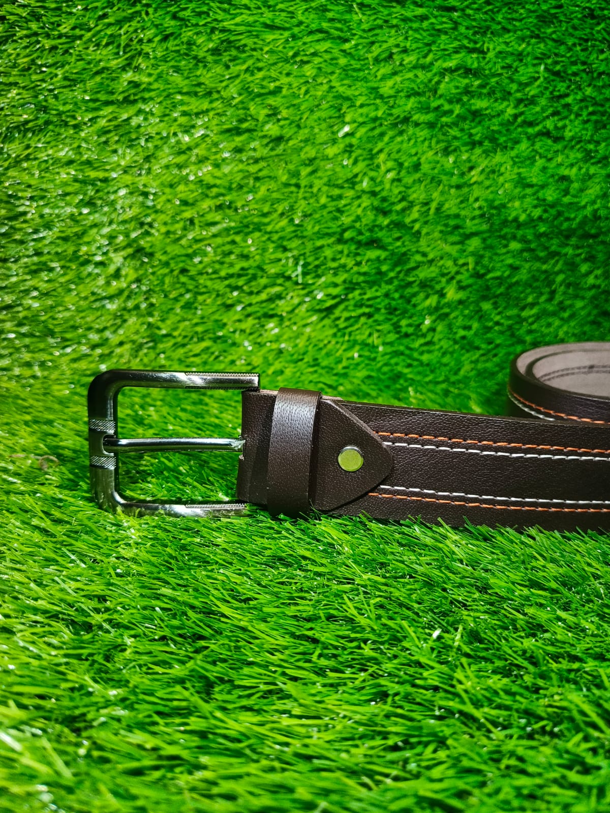 ORIGINAL COW LEATHER DOUBLE STITCH BELT FOR MEN