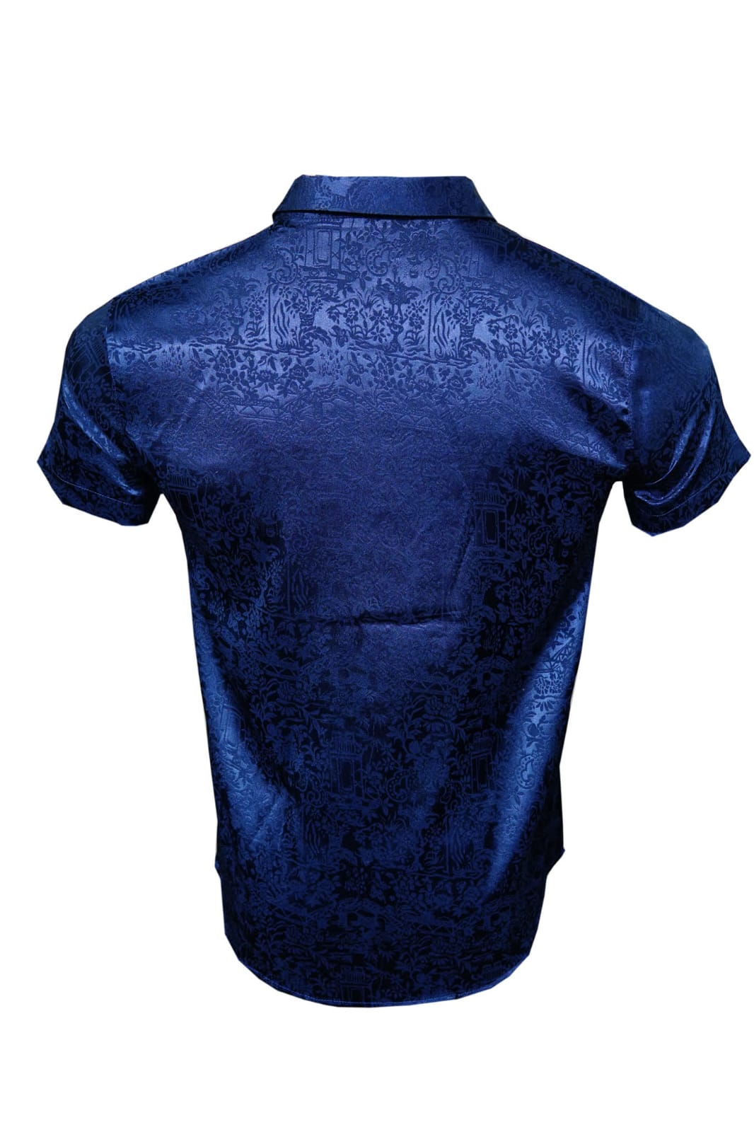 MEN SILK SHORT SLEEVE SHIRT