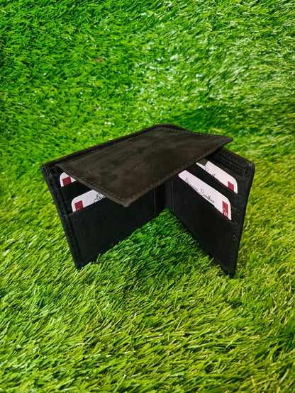 COW SUEDE LEATHER WALLET FOR MEN
